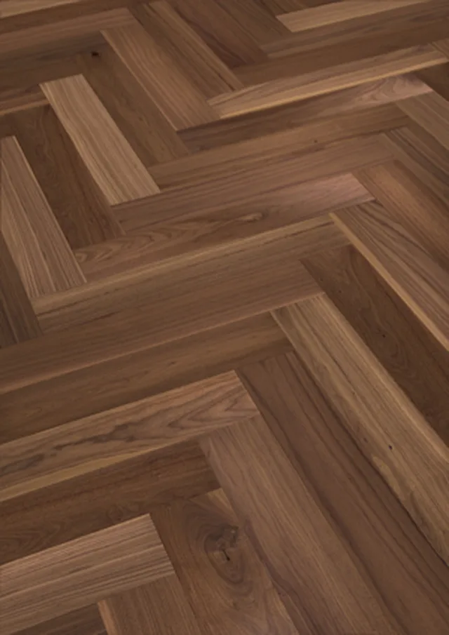 Sol Parquet longlife PS 500 | verni ultra mat Noyer d'Amérique animé 9009 | brossé 710*142*13mm