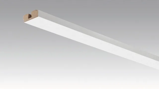 Moulure Carrée Blanc Polaire - Biemar Bois