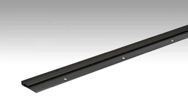 Abschlussprofil Modell 101 Schwarz eloxiert / 2700mm