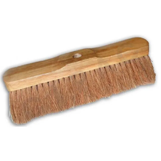 Haushaltsbesen aus Kokosfasern, lackiertes Holz, 22x330 mm