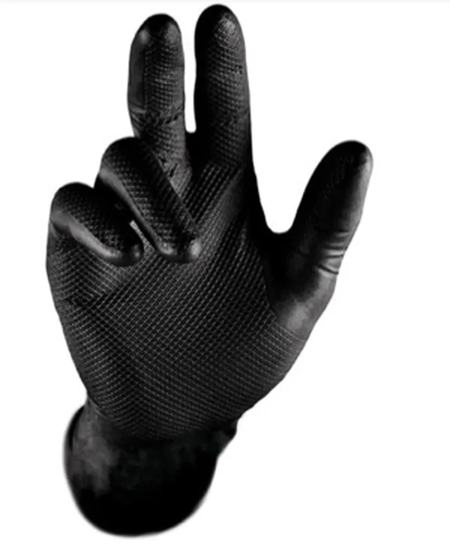 Gants GRIPPAZ nitrile noir taille 10 (Emb de 50 pces)