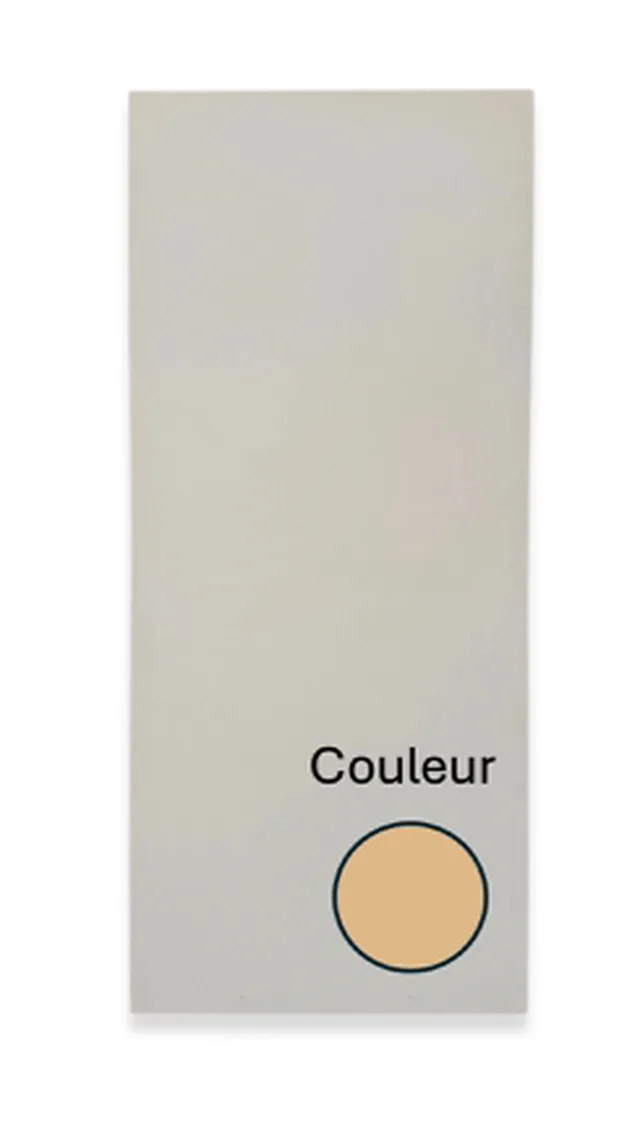 Porte CPL Touch Eiche Astig horizontal à battée, âme tubulaire, lisse à bord rond, 2 paumelles, 1 serrure à clé, de 750*2030 mm, Din Rechts, poussée gauche.