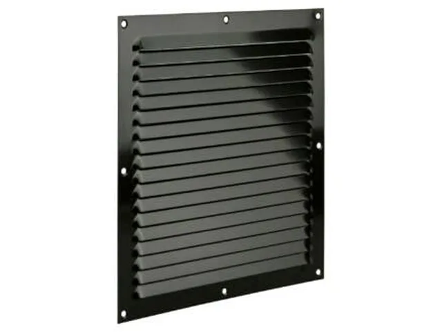 Grille Bords Plats 250x250 mm Aluminium Satiné - Biemar Bois