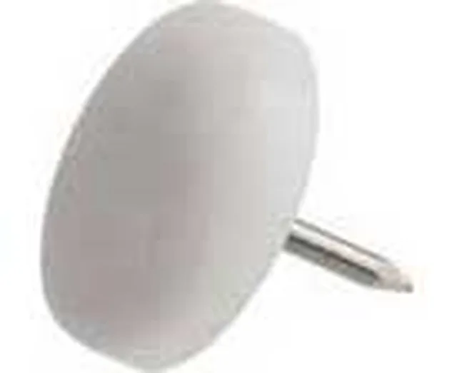 Patin pour meubles 15mm PVC blanc - Biemar Bois