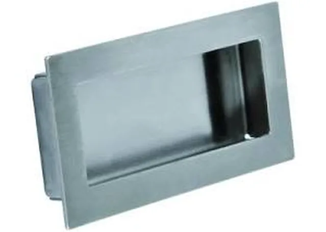 Cuvette inox mat Long:120-94mm larg: 41-28mm, haut: 12-11mm