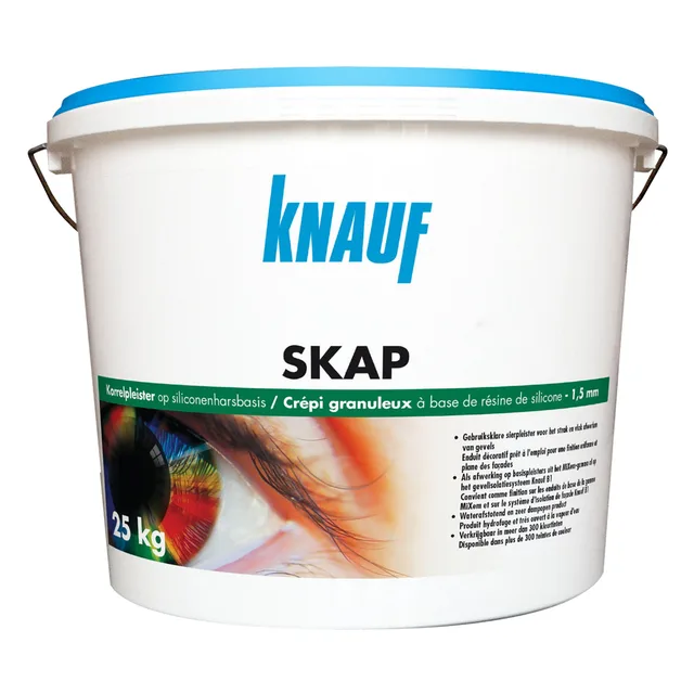 KNAUF Crépis Blanc 102 SKAP 1,5mm Seau de 25kg - Biemar Bois