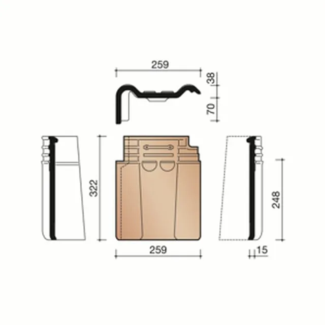 Rive gauche 993 rustique (4,1pc/m)