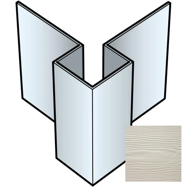 Angle extérieur asymétrique Cedral 3m C50 Noir - Biemar Bois