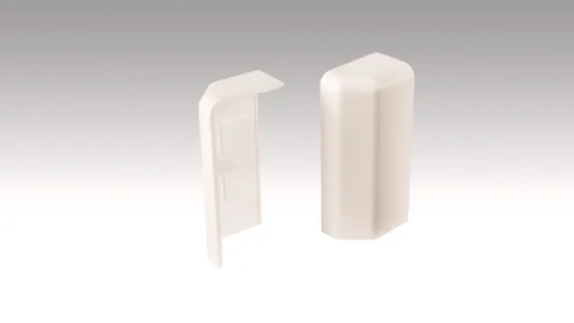Embout gauche/droit conçu pour les plinthes 15MK/20PK /20PK Aqua Blanc 2001