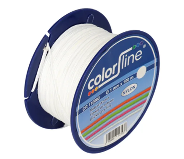 Ficelle de maçon en nylon blanche, 1mmx100m