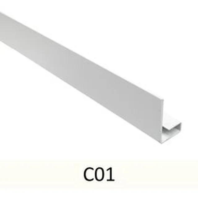 Profil arrêt Sidings 27mm 3m -01 blanc
