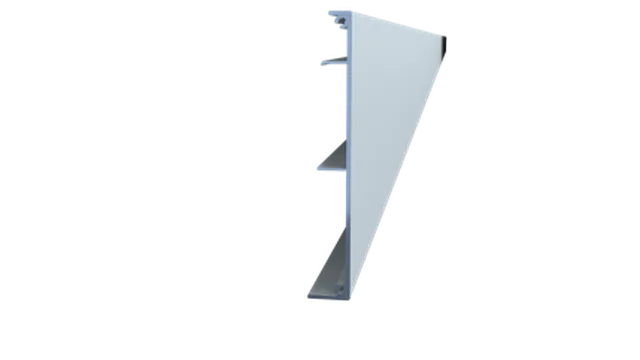 E-Space profil cache verre 3400mm, anodisé argent