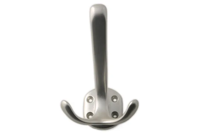 Porte-manteau double 90*100mm alu - Biemar Bois