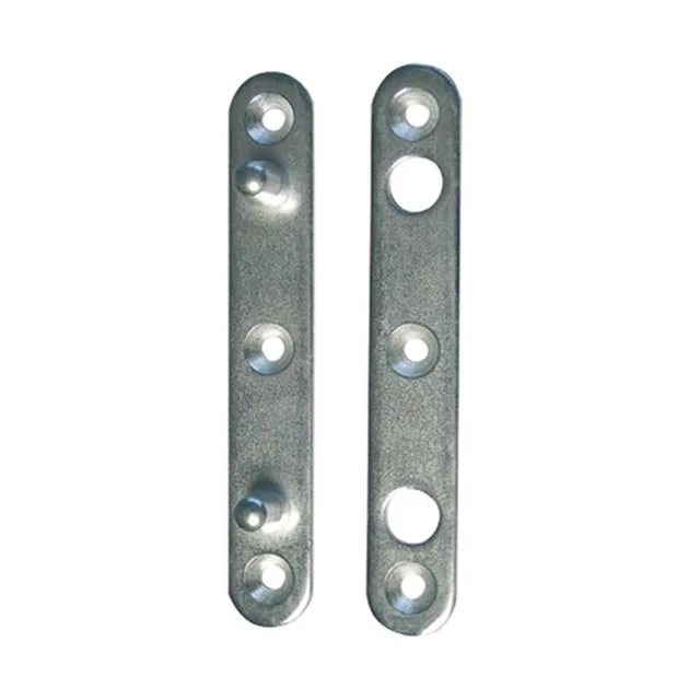 Renfort de paumelle 125x20x4mm zingué - Biemar Bois