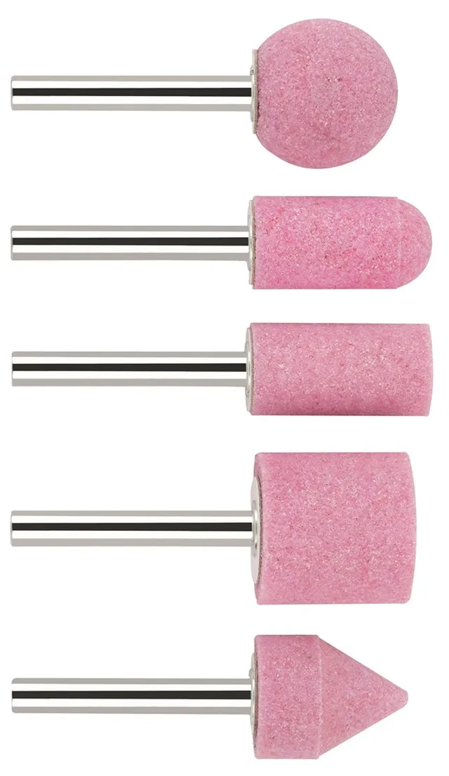 Set 5 Pièces Meule sur Tige 6 mm
