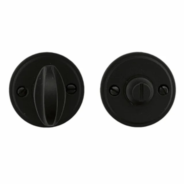 Garniture wc rond retro 48mm plat noir