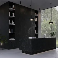Mélaminé Unilin 18mm Marble vein nero bronze-Design 2 - Biemar Bois-2