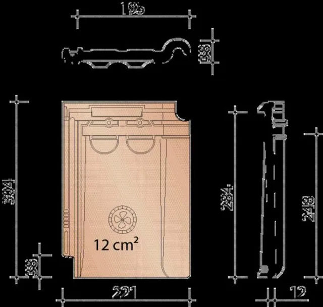 Chatière Pottelberg 44 Rustique - Biemar Bois