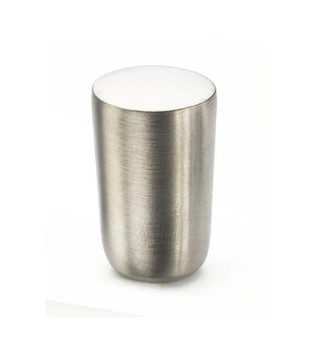 Bouton 'Mini Cylindre' ø15 Teinté Inox - Biemar Bois