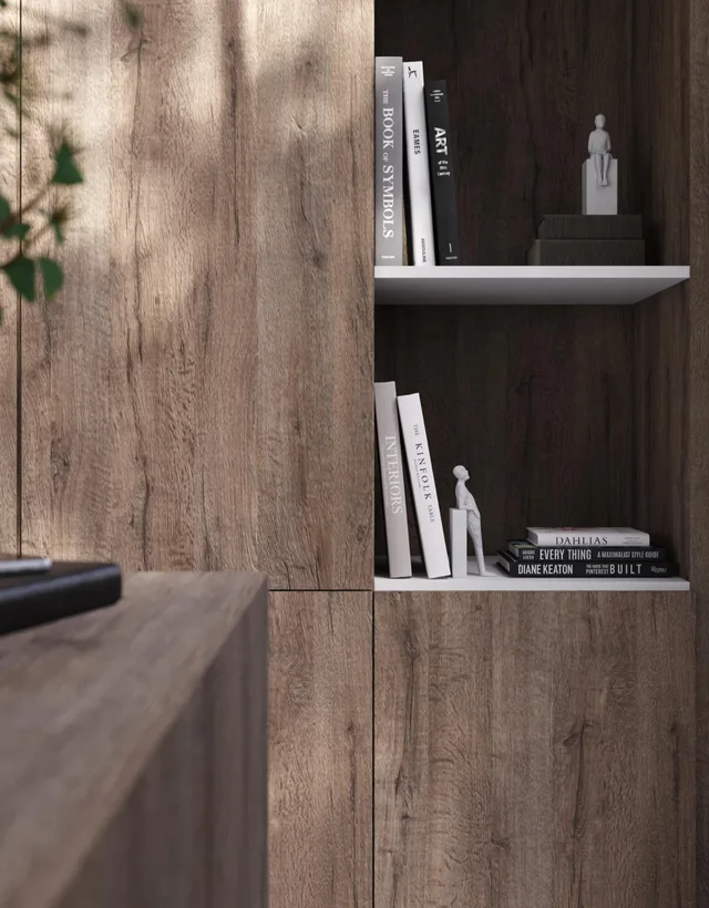 Mélaminé Unilin 18mm V9A Heritage Oak Medium Brown - Biemar Bois-3