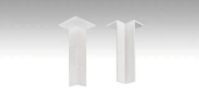 Plinthe Profilé 19 PK Blanc Uni Brillant - Biemar Bois-2