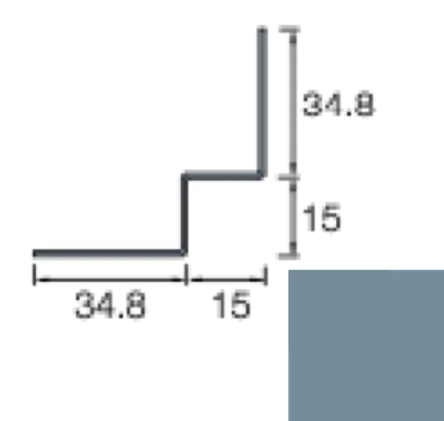 Angle Int. Siding Cedral Click 3m C73 Bleu Océan - Biemar Bois