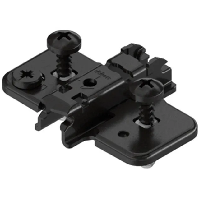 Embase en croix réglable par excentrique,avec expando 174H7130E dist.: 3mm - H: 11,5mm, finition onyx noir