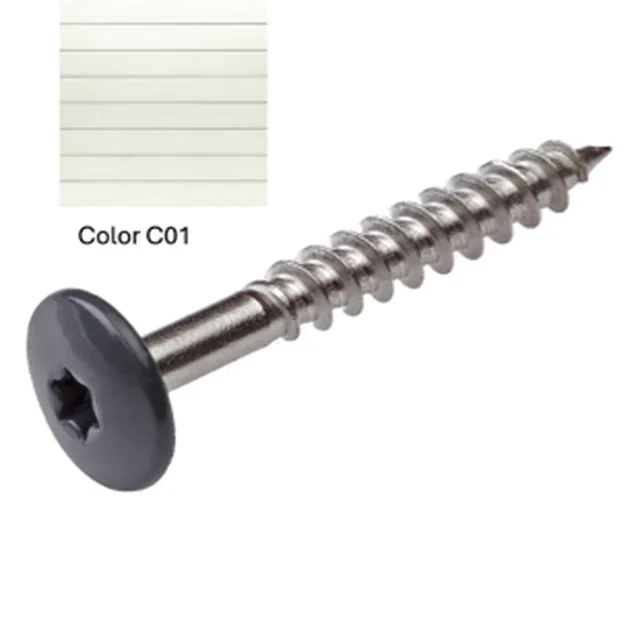 Vis Torx inox Operal 01 Blanc 4,8*38 100pces