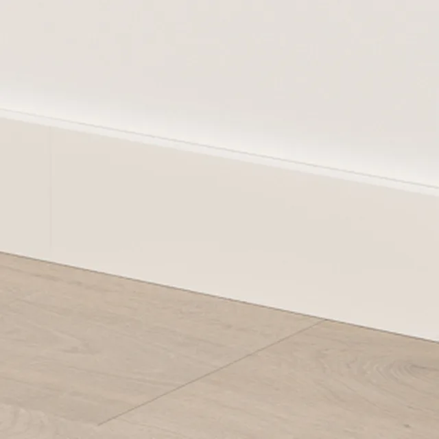 Quick-Step SFPSKCLICKWHITE126 : Plinthe moyenne blanche cliquable 126 1260x12x70 mm