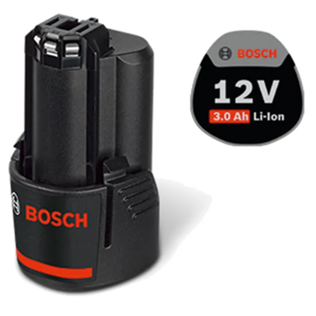 *BOSCH Batterie GBA 12 V (1x GBA 12 V 3,0 Ah, Chargeur non livrée)
