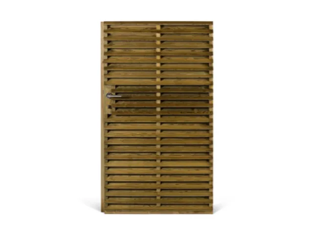 Porte STORA en Pin brun autoclavé tanwood 990x1760 - Ref 106953
