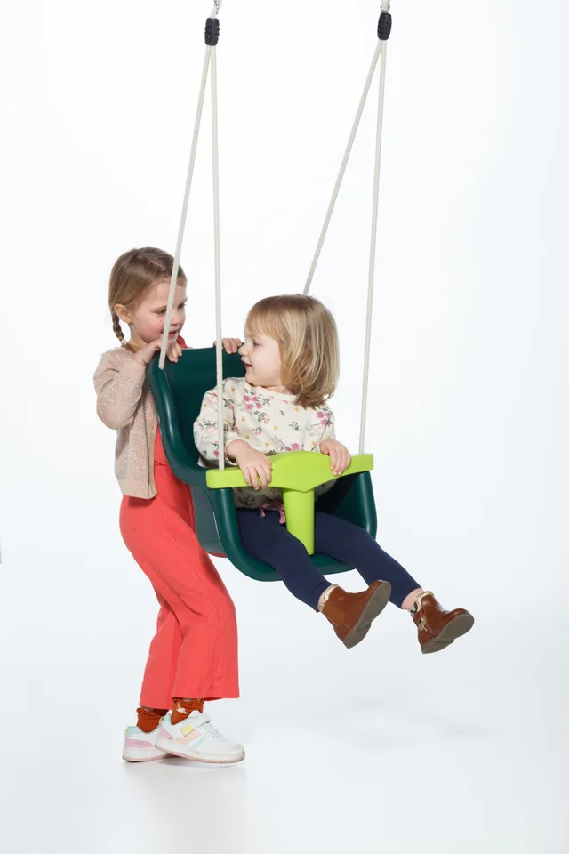 Siège bébé vert foncé/vert clair - Biemar Bois