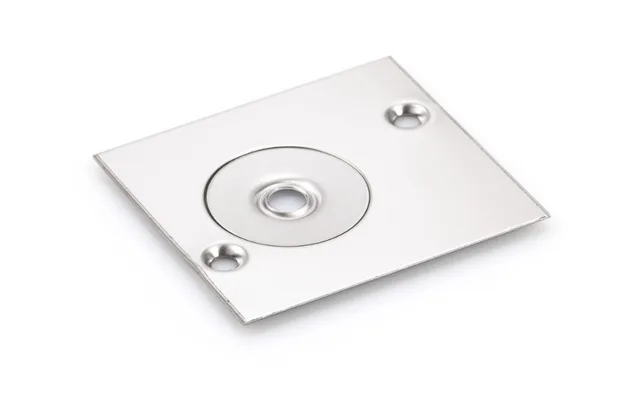 Plaque de recouvrement inox pour pivot TS 137B et TS 32B - Biemar Bois