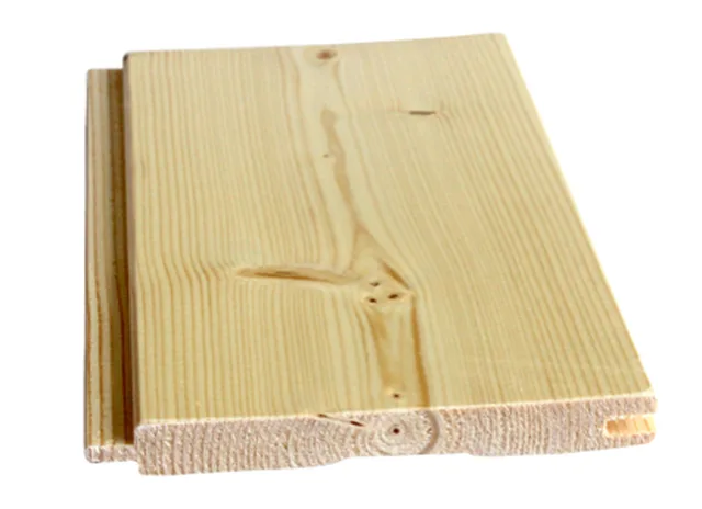 Lambris en sapin blanc - choix A - 13,5x110 - profil grain d’orge - lasuré incolore - rainuré languette 4 côtés - LG: 2,65m
