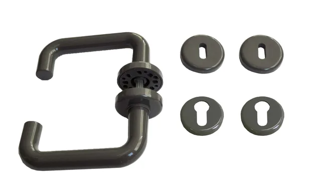 Jeux de béquilles pour porte, modèle U, nylon blanc - Biemar Bois