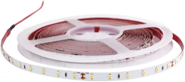 Ruban LED Tudo 12V, 8mm, 4,8W/m, 60 LED/m, 5m, 3000 K, blanc chaud (câble d'alimentation de 1,8m inclus)