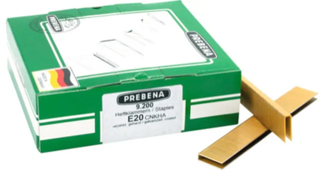 Agrafes type E 15 mm galvanisé (Emb de 9 200 pces)