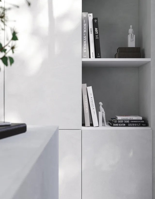 Mélaminé Unilin 18mm Lime chalk white-Design 1 - Biemar Bois-3