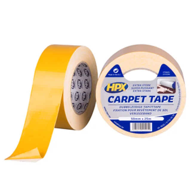 Doppelseitiges Teppichklebeband - weiß 50mm x 25m