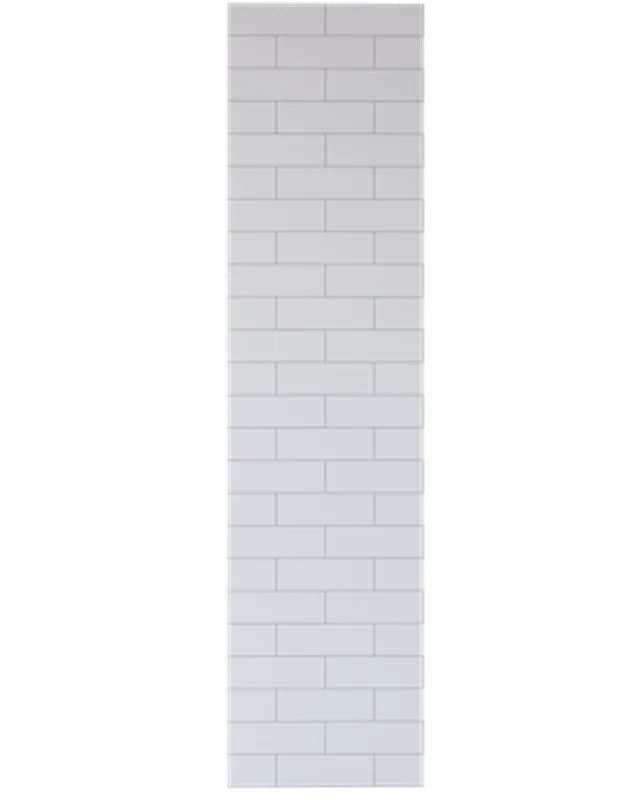 PANEL-X ELITE TILE PXEL12940 Metro Brick Snow White glossy klik 2400*620*10.2mm 1,49m