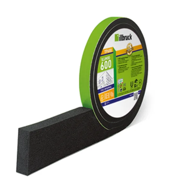 Bande mousse TP600 ILLMOD 15/7-12 mm noir /m