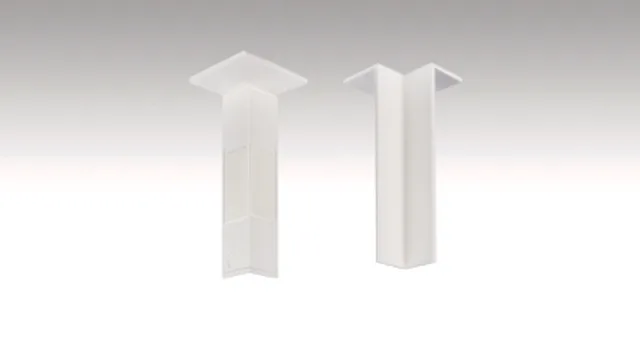 Angle extérieur conçu pour les plinthes 9PK/19PK Blanc 2001