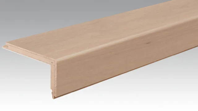Parquet Profilé pour nez de marche L Chêne authentique blanc crème 9031 | brossé / 2150*108*60mm