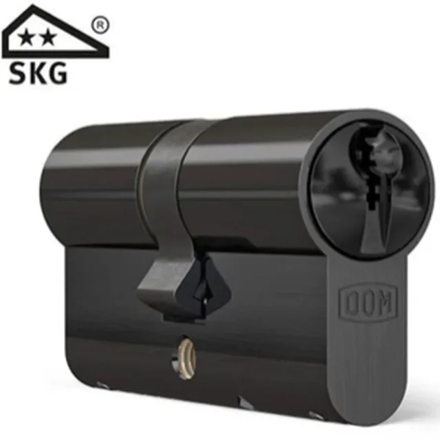 Cylindre double, Fonction danger, COMPACT, fermeture individuelle 30/35 DOM Plura 333T SKG2 noir