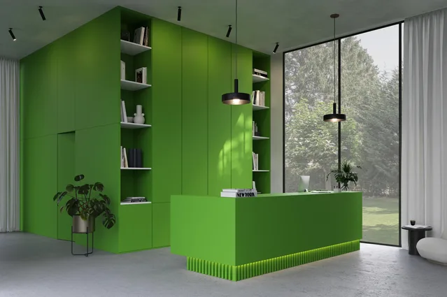 Mélaminé Unilin 18mm Fresh Green - Biemar Bois-2