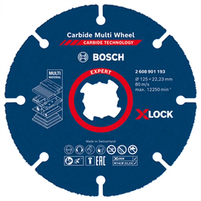 EXPERT X-LOCK Disque à tronçonner Carbide Multi Wheel 125mm