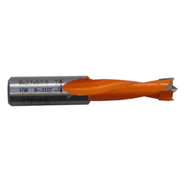 Mèche widia 8x57mm gauche (rouge)