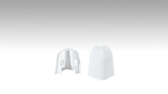 Plinthe Profilé 2 PK Blanc Uni Brillant FD - Biemar Bois-2