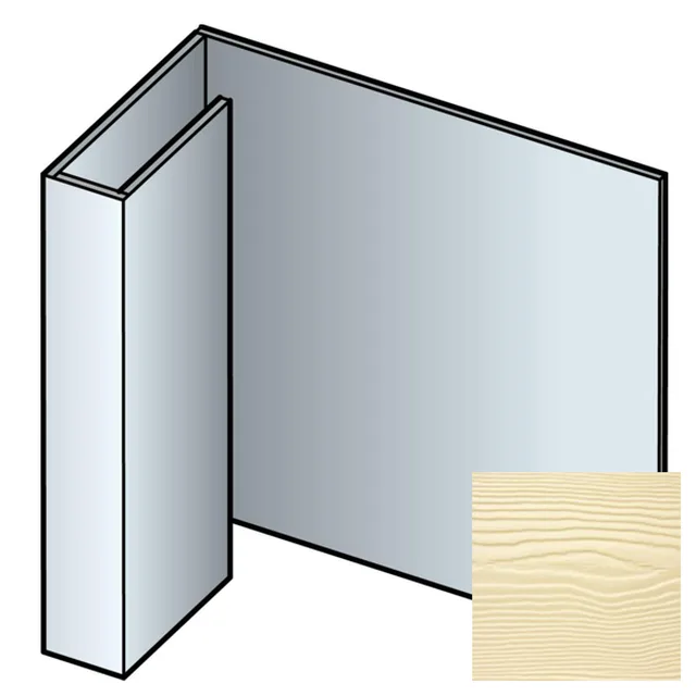 Profil raccordement Cedral 3m C02 Blanc Vanille - Biemar Bois