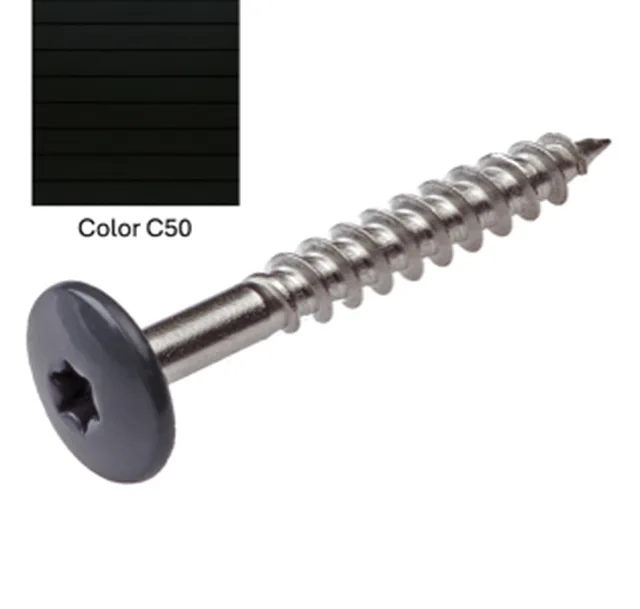 Vis TX inox Operal 50 noir 4,8*38 100pces